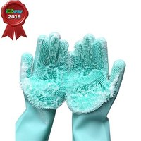 iEZway Heat Resistant Silicone Dish Washing Gloves