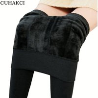 2018 Winter Velvet Lined Thermal Slim Leggings