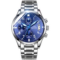 Cheap price chronograph mens watch with solid stainless steel strap