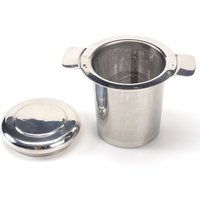 Double Handle Metal Mug Tea Infuser Removable Lid