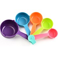 PP colorful measuring cups 5 pieces set Kitchen Baking Tools Best Selling Kitchen Tools Collapsible Measuring Spoons Set