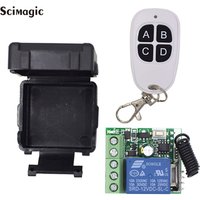 DC 12V 10A 1CH RF 433MHz Wireless Remote Control Switch Receiver + Transmitter Kit