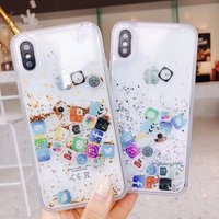 Liquid Quicksand PC Case For iPhone 6 6s 7 8 Plus Glitter Soft TPU Edge Cover For iPhone X XS XR XMAX Protective Case For Girls