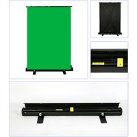 Customize Size OEM Logo Chromakey Solid Photography Studio Floor Rising Green Screen For Background