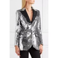 Long Sleeve Double Breasted Blazer Collar