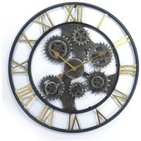 27 inch Round Metal Wall Clock Living Room