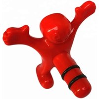 Promotional Costom Funny Happy Man Guy Wine Bottle Stopper Silicone Wine Stopper Plastic Stopper