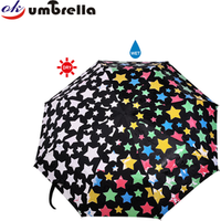 Wholesale Cheap Magic Printing Color Changing Folding Umbrella