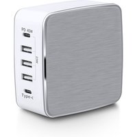 High Quality US EU UK Plug Portable 3usb+2 type c 5-port usb 60w pd wall charger