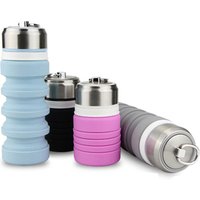 Outdoor Foldable Silicone Collapsible Water Bottle
