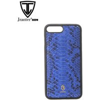 Genuine Python Snakeskin Leather Cell Phone Case for i Phone 7 plus for i phone 8 plus