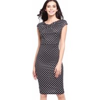 Plus Middle Knee Length Pencil Dress