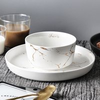 Porcelain Plate Bowl Set Dining
