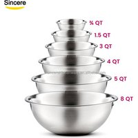 Mixing Bowl Stainless Steel Nesting BowlMirror Polishing Set of 6