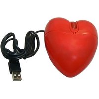 Free Shipping Beautiful Red Heart Shaped Mouse USB Computer Mice Optical 3D wired Mouse Lighted for PC Laptop Notebook lover's