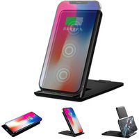 OEM foldable 3 Coils fast charging qi 10W wireless charger for Iphone for Samsung