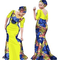 Style Summer African Print Maxi Dress