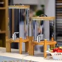 Glass Dispenser Jar Large Glass Drinks Dispenser With Stainless Steel Tap