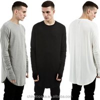 Longline Oversized T Shirt Curved Hem