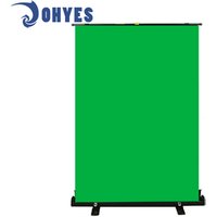 1.48*1.8m Chroma Key Green Screen Backdrop Collapsible Photography Background Floor Rising Projector Screen