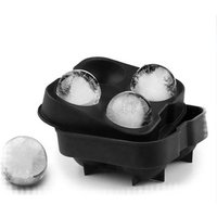 Silicone Round Sphere Ice Cube Mould 4 Ice Balls