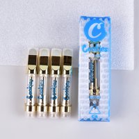 Cookies Carts 0.8/1.0ml Ceramic Coil Vape Cartridge Packaging Empty Glass thick oil Cartridge 510 thread Electronic Cigarettes