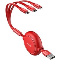 Baseus Golden Loop Three-in-One Elastic Data Cable USB 3.5A Fast Charging