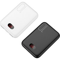 USAMS Mini Power Bank 10000mAh for xiaomi iPhone LED Display Powerbank External Battery Powerbank Fast charging