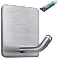 No Grill Bathroom Office Kitchen Wall Mount Self Adhesive Sticky Stainless Steel Hooks
