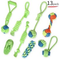 13 Pack Cotton Rope Dog Toy Set