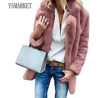 Fluffy Faux Fur Cardigan Coat