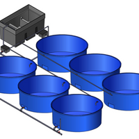 Fiberglass fish farming tank pond, plastic Fiberglass Aqua Farm Fish Tank for Fish Farm ISO Manufacturer