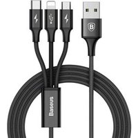 Baseus Hot Sale Nylon 3 in One 1 Charging Usb Cable