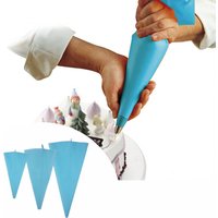 Baking Decorating Tools Reusable Confectionery Silicone Icing Piping Cream Pastry Bag squeeze Nozzle Cake Decorating