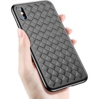 Luxury Grid Weaving Cell phone case for iPhone X case BV Protective Cases for iPhone 10 Cover