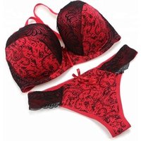 Printed Bra Thong Set