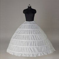 6 Hoop Puffy Petticoat Wedding Ball Gowns