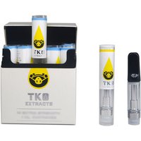 0.8ml TKO Extracts Cartridge Black Tip Ceramic Coil for CBD Vape Pen Electronic cigarette 510 thread Empty TKO Carts Atomizers