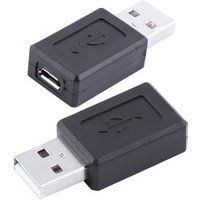 USB 2.0 to Micro USB Male to Female Mini Adapter Convertor Data Plug High Speed for Computer Laptop