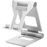 Licheers universal Aluminum folding tablet stand adjustable kickstand tablet holder desktop dual foldable tablet holder