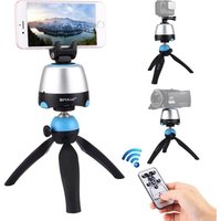 PULUZ 360 Degree Rotation Panoramic Head/Tripod Mount with Remote Controller for Smartphones for GoPro for DSLR Cameras