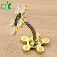 Free Sample Flexible Gooseneck Car Stand Plastic Holder Silicone Sucker Mobile Phone Support