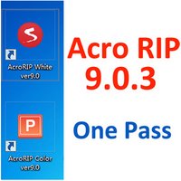 2019 Newest Free Download One Pass White Ink AcroRIP ver9.0.3 Acro RIP Software 9.0.3 Version For UV DTG Flatbed Printer