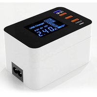 2019 New Arrival Wireless Charger Amazon Hot Sell 4 USB Port QC 3. 0 Quick Wireless Charger With Screen Display Charger