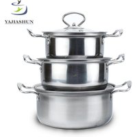 Happy Baron 6 Piece Stainless Steel Cookware Set