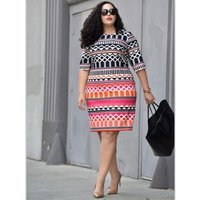 Plus Kitenge African Print Summer Dress