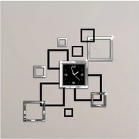 Modern design removable mirror sticker clock watches kids room wall decor clock on the wall