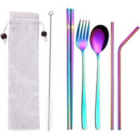 Portable Eco Friendly Stainless Steel Cutlery Set Camping