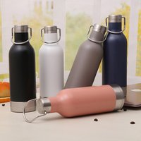 Double Wall Vacuum Insulated Stainless Steel Water Bottle Handle