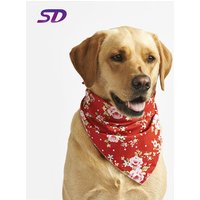 Factory Directly Customized Triangle Adjustable Cheap 100% polyester Bandana Dog